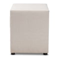 thumbnail image 4 of Lepine Modern and Contemporary Light Beige Fabric Upholstered 2-Drawer Wood Nightstand, 4 of 5