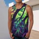 thumbnail image 1 of Camiseta sin mangas de cuello redondo para hombre, ropa deportiva para el hogar, pijamas, camiseta de color liso, blusa deportiva, blusa de poliéster para hombre, 1 of 5