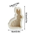 thumbnail image 3 of HongHeng 3D Easter Silicone Molds Easter Decor Bunny Mold Easter Candle Molds for Candle Making Supplies Cute Aromatherapy Candle Mold Gypsum Resin Molds Easter Ornament, 3 of 5
