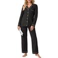 thumbnail image 5 of Cueply Womens Pajama Sets Long Sleeve Knit Button Down Pj Lounge Sets Sleepwear with Drawstring Pockets, 5 of 7