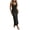 Black, variant on Beach Cover Ups for Women Boho Crochet Knit Halter Neck Maxi Swim Cover-Up Dress, Casual Tunic Vacation