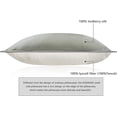 thumbnail image 4 of DISANGNI 100% Mulberry Silk Silk Pillowcase, Used for Hair and Skin, Envelope Type, Silk on one Side and Tencel on The Other Side, 1pc (Light Grey, 1 pc, Standard Size 20"x26"), 4 of 8