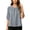 Gray, variant on Women's Spring Summer Loose Half Sleeve Pullover Round Neck Blouse – Casual Breathable Short Sleeve Top for Daily