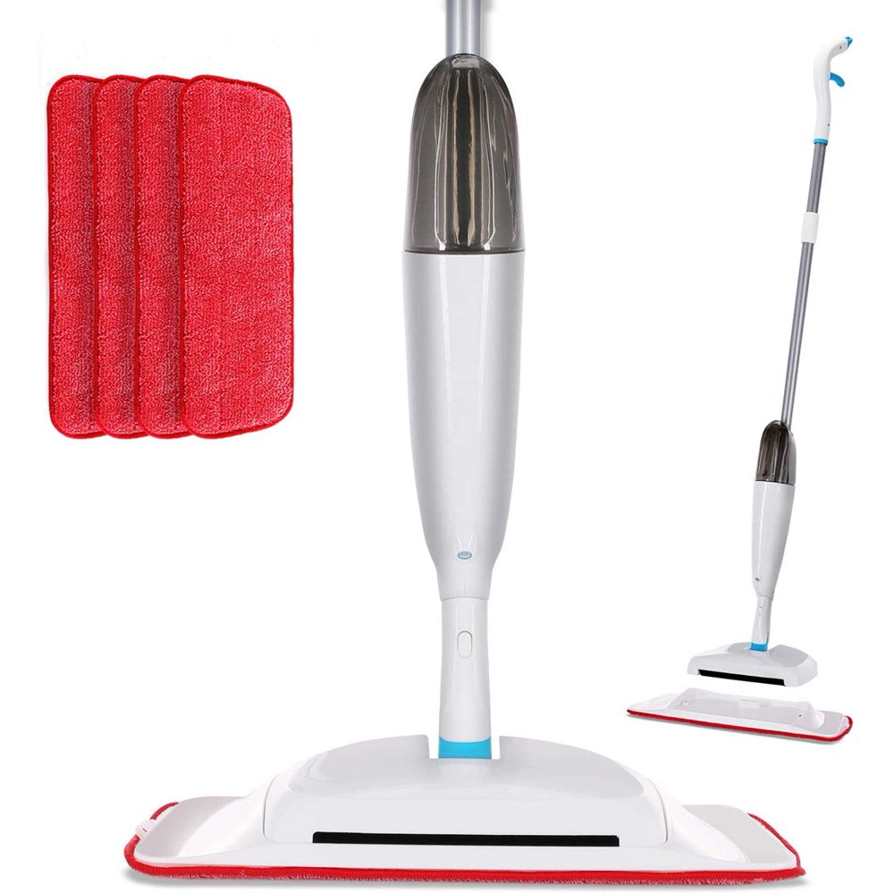 Eyliden Multifunctional Spray Mop & Sweeper Kit with 4 Microfiber Mop