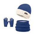 thumbnail image 3 of Children's Winter Warm Wool Lined Hat Scarf Glove Set Scarf Gloves Hat Scarf Gloves Hat Set Light Scarf Hat Set Men Scarf Gloves Hat Set for Men Scarf Gloves Set Hat Gloves Scarf Set Boys Hat Gloves, 3 of 3