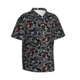 thumbnail image 2 of Balery Cool Off-Road Vehicle Print Men's Hawaiian Shirts Short Sleeve Beach Shirt Relaxed Fit Vacation Button Down Shirts-Large, 2 of 9