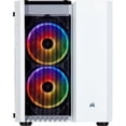thumbnail image 6 of Corsair Crystal 280X RGB Micro-ATX Case, 2 RGB Fans, Tempered Glass - White, 6 of 8