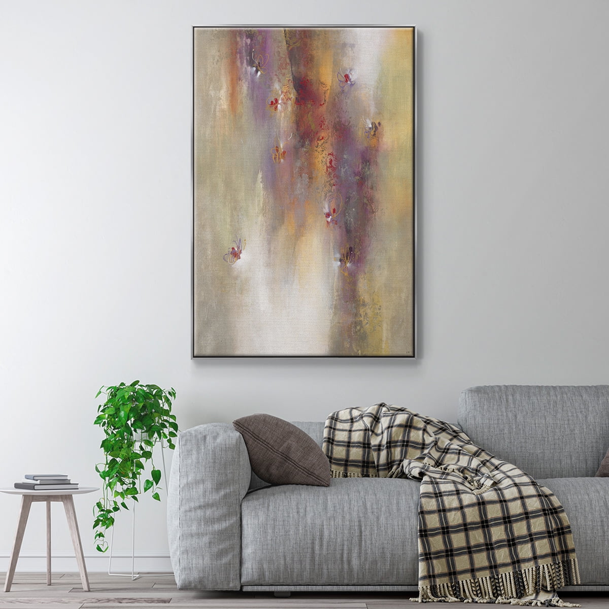 Scarlet Summer Framed Premium Gallery Wrapped Canvas - Ready to Hang - 25 x 37 - Silver Floating Frame