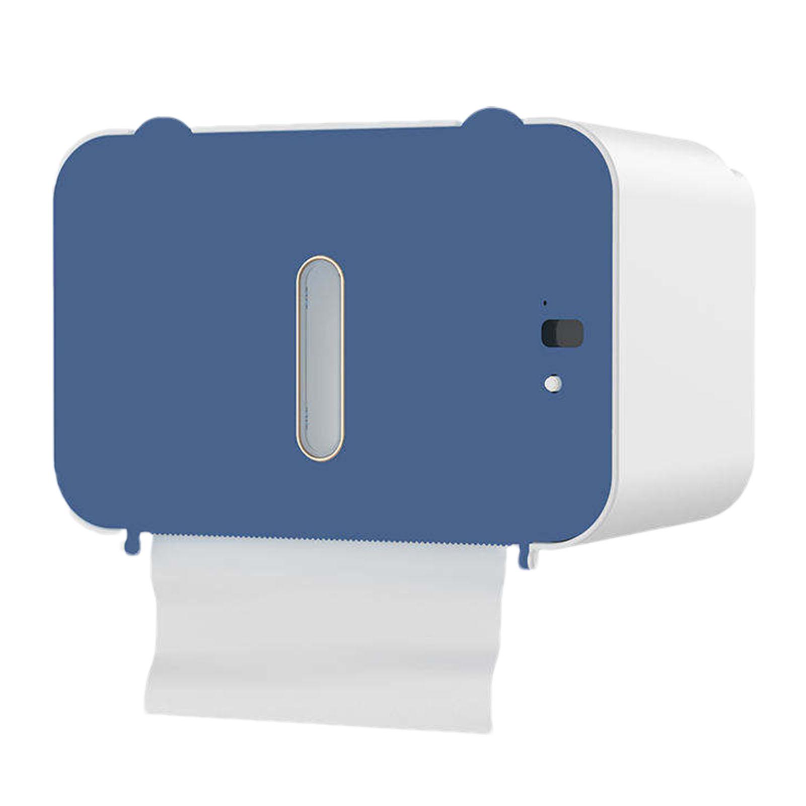 Toilet Paper Holder Waterproof Sensor Tissue Holder Box with Lid Smart Toilet Tissue Holder
