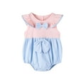 thumbnail image 2 of Kmbangi Babies Clothes Set Variegated Color Fly Sleeve Romper and Headdress, 2 of 9