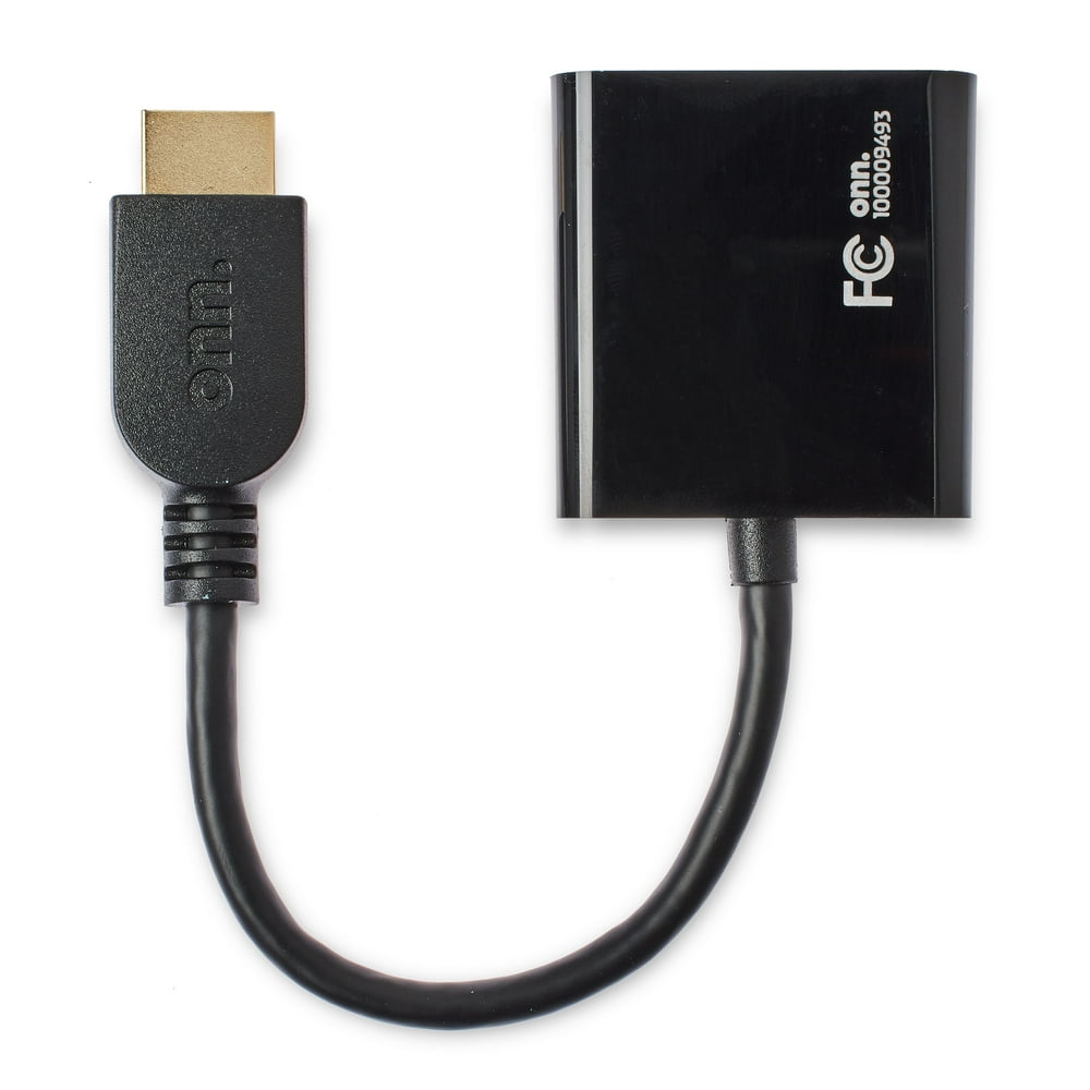 onn. Compactdesigned Portable HDMI to VGA Adapter