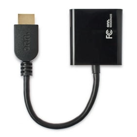 onn.  Compact-designed Portable HDMI to VGA Adapter