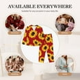 thumbnail image 7 of Picia Sunflowers On Red Pattern Women’s Long-Sleeve Sleepwear Set - Soft 2-Piece Loungewear with Pockets, Comfy PJs for Relaxing Nights-Large, 7 of 7