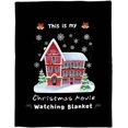 thumbnail image 2 of Flannel Fleece Throw Blankets Luxury Microfiber Lightweight Super Warm Soft Throw Blanket for Couch/Bed,This is My Christmas Movie Watching Blanket Village House Snowflake (50 x 60 Inches), 2 of 5