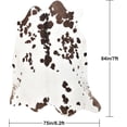 thumbnail image 7 of Easycozy Faux Cowhide Large Cow Print 6.2 x 7 Feet Thickened Elastic Rug for Bedroom, Living Room, Home Office, Western Decor, 7 of 7