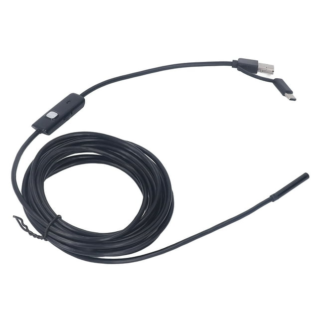 Caméra d'Endoscope, Caméra d'Endoscope PC Portable IP67 Imperméable à l'Eau avec Lumière LED pour Automobile