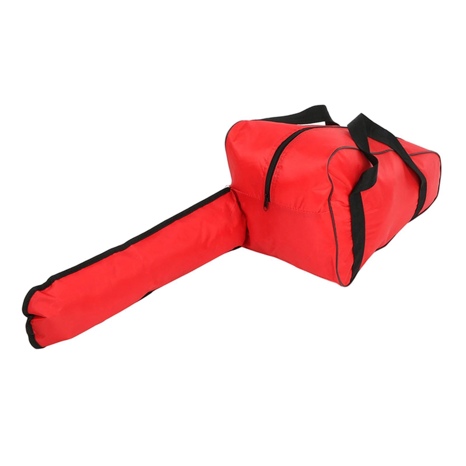 figatia Bag Saw Case Heavy Duty Full Protection with Handle Rainproof Garden Tool Holdall Bag for Travel Outdoor Red
