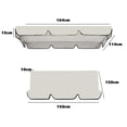 thumbnail image 2 of JUNWELL Housse de Remplacement pour Balancelle Extérieure 3 Places Imperméable et anti-UV + Housse de Chaise pour Patio, Pelouse, Jardin, 2 of 2