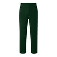 thumbnail image 5 of WTOBBY Women's Winter Fleece Sweatpants, Solid Color Wide Leg Straight Casual Pants, Thermal Loose Fit Comfort Joggers for Cold Weather,Dark Green XL, 5 of 6