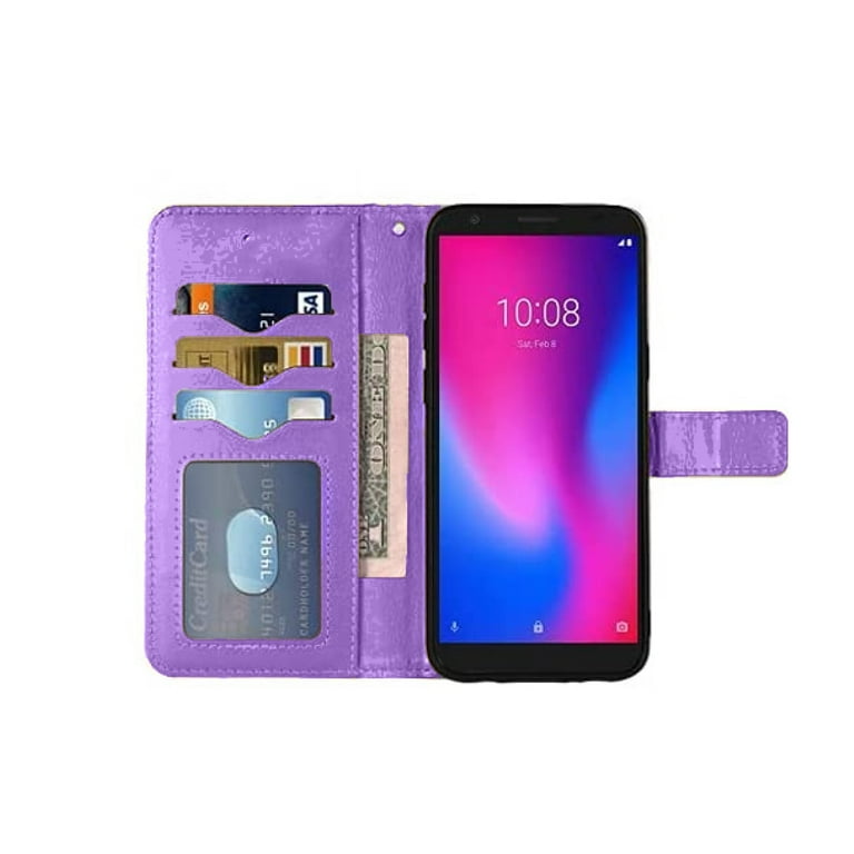 For Consumer Cellular ZTE ZMAX 5G Z7540 Wallet Cover Phone