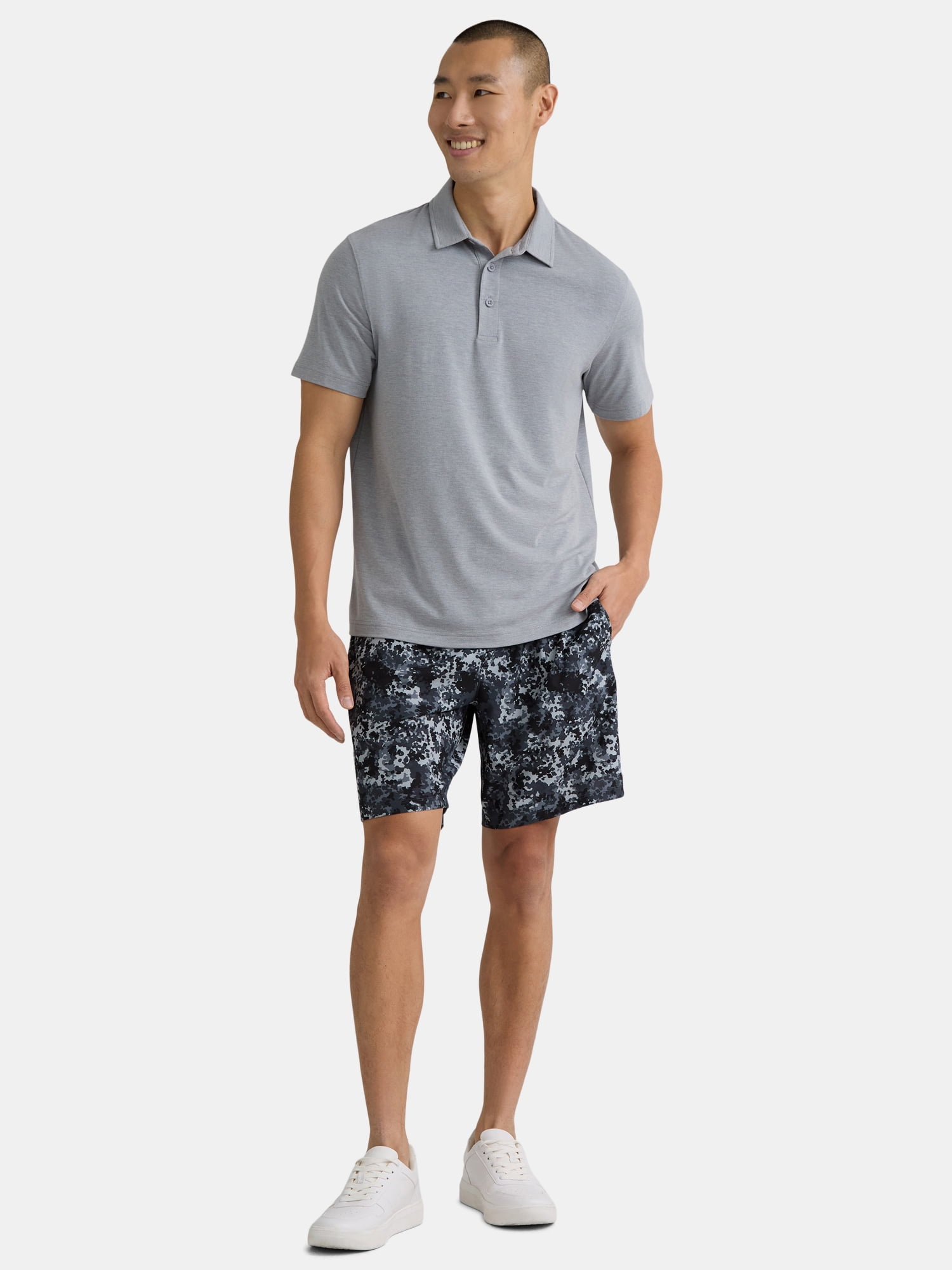 Athletic Works Men's and Big Men's Woven Running Shorts, 6" and 8" Inseams, Sizes XS-5XL