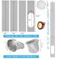thumbnail image 4 of Kit portátil de ventilación para ventanas con aire acondicionado JENCEAILL con manguera de escape de 15 cm, 4 of 7