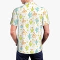 thumbnail image 6 of Wukai Snake And Cactus Men’s Polo Shirts,Quick-Dry Athletic Shirt,Classic Fit Shirts-Large, 6 of 8