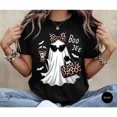 thumbnail image 2 of Boo-Jee Ghost Shirt Leopard Ghost Tee Ghost Coffee Shirt Funny Fall Shirt Ghost Tee Halloween Gift Halloween Clothing For Family And Friends, 2 of 8
