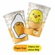 thumbnail image 4 of Gudetama Una edición de huevo, vajilla de fiesta desechable temática de aventura, tela y diseños de animales de dibujos animados, ideal para suministros de baño para bebés, 4 of 5