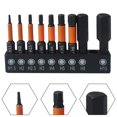 thumbnail image 1 of Lefu 9pcs Hexagon Screwdriver Bit Quick Change Impact Driver Power Drill Length 50mm, 1 of 10