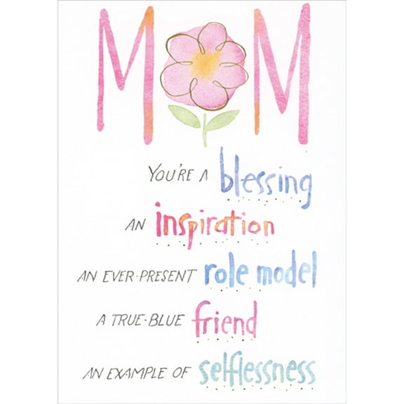 RSVP You're a Blessing, Inspiration, Role Model and Friend Mother's Day Card for Mom