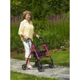 thumbnail image 2 of Drive Medical Breast Cancer Awareness Adjustable Height Rollator Rolling Walker, Pink, 2 of 2
