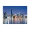 thumbnail image 2 of Miami Night Skyline Canvas Artwork Breathtaking Stunning Cityscape for Home Decor Ready to Hang, 2 of 18