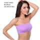 thumbnail image 5 of Qarigey Sujetador inalámbrico Sujetadores sin tirantes Busto Bandeau Cierre extraíble Buena elasticidad Color simple Fácil de combinar Ropa Ropa interior violeta SG, 5 of 6