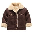 thumbnail image 2 of FAIWAD Toddler Winter Corduroy Jacket Baby Boys Girls Sherpa Fleece Lined Outwear Coat Infant Thicken Warm Clothes, 2 of 4