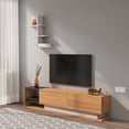 thumbnail image 5 of Decorotika Liza Tv Stand - Teak White Black, 5 of 5