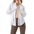 thumbnail image 3 of Camisas de Larga con Protección Solar UV UPF 50+ para Mujer, para Pesca, Senderismo, con Botones Leche de XL, 3 of 8
