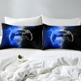 thumbnail image 4 of Erosebridal Gradient Gamer Bed Sheets Set Queen Size,Abstract Lightning Bedding Sets Queen Size,Geometric Hexagon Bed Sheets Queen,Breathable Gamepads Room Decorative,4-Piece, 4 of 7