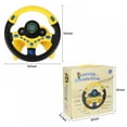 thumbnail image 3 of Crowdstage Kids Children Simulated Copilot Steering Wheel Racing Driver Educational With Sound Play Toy, 3 of 8