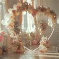 thumbnail image 5 of LUVODI 7.22FT Heart Shape Wedding Metal Arch Backdrop Iron Flower Balloon Arbors Stand for Wedding Birthday Party, 5 of 13