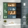thumbnail image 5 of Walsunny Bathroom Medicine Cabinet, Wall-Mounted or Floor-Standing Storage Cabinet with Mirror Doors and Huge Space, Suitable for Kitchens, Dining Room, 5 of 7