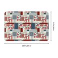 thumbnail image 3 of Bingfone Patchwork In Country Style Door Mat 16"x24" Front Entrance Non-Slip Low Profile Washable for Entryway, 3 of 7