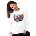 thumbnail image 4 of Country Strong Western Angel Wings Women Crewneck Sweatshirt Brisco Brands X, 4 of 6