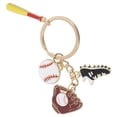 thumbnail image 3 of Miangastore Mini Baseball Bat Keychain: Sports Ball Pendant Decorative Alloy Baseball Key Ring For Backpacks Bags Sports Fans Party Favors, 3 of 8