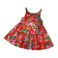 thumbnail image 2 of Cethrio Girls Dresses Summer Red Dresses Size 3Y, 2 of 6