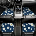 thumbnail image 6 of Daiia Daisies Flowers Printed Car Floor Mats Set of 4, Durable Non Slip Auto Floor Carpet, Car Interior Carpets Proof Foot Pads Anti-Slip Cushion Automoetive Accessories, 6 of 6