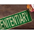 thumbnail image 4 of The Henitentiary Chicken Coop Slim Tin Sign Street Funny Metal Sign Wall Decor for Farmhouse Home Bar Garage Man Cave Wall Art Gift 4" by 16", 4 of 5