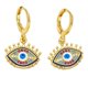 thumbnail image 4 of 1 Pair Evil Eye Hamsa Hand Gold Earrings--SHED341-1|Model code4388 SHED341-1, 4 of 4