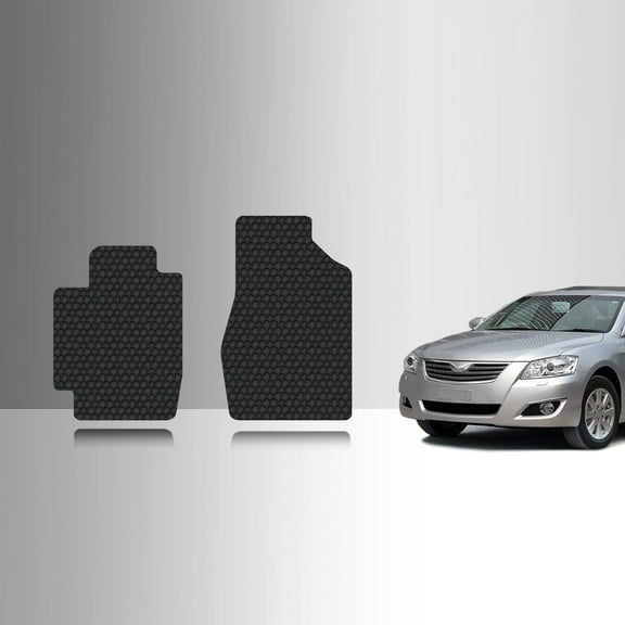 ToughPRO Front Mats Compatible with Toyota Camry 2003 - All Weather Heavy Duty (Made in USA) Black Rubber