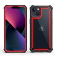 thumbnail image 1 of Funda de silicona resistente híbrida para iPhone, carcasa transparente a prueba de golpes, armadura 2 en 1 para iPhone 14, 13, 12, 11 Pro Max, XR, X, XS Mini, 8, 7, 6 Plus, SE 2 Fivean unisex, 1 of 2